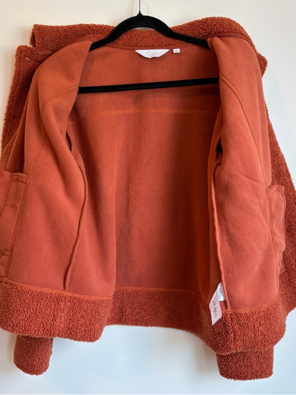 Encore Rust Teddy Button-Front Jacket - Picture 7 of 7